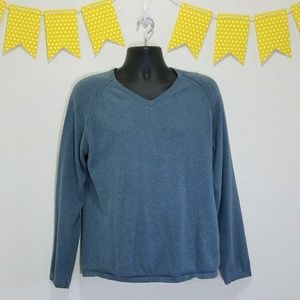 Calvin Klein Slim fit Blue V-Neck Sweater *R15